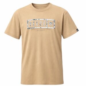 NEW VEECE Men's Short Sleeve T-Shirt Brown Graphic Logo Comfortable Size‎ S